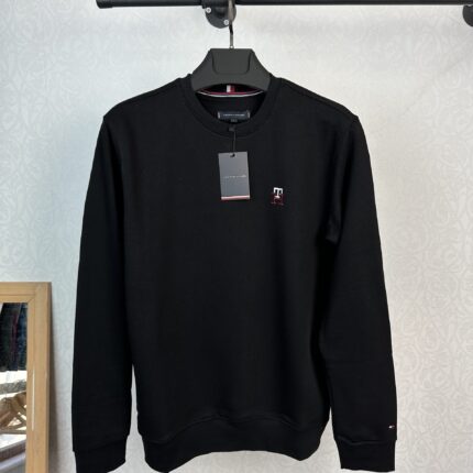 tommy th unisex siyah sweatshirt