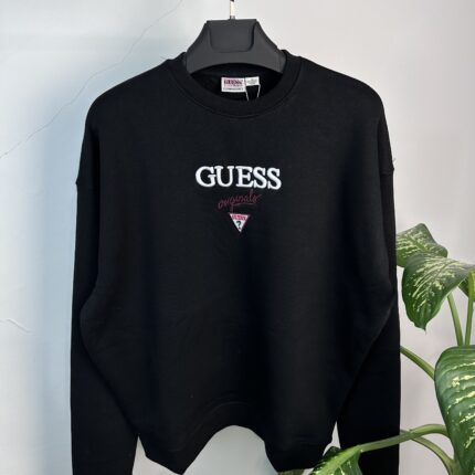 Marka-geniş kalıp-oversıze unisex siyah sweat